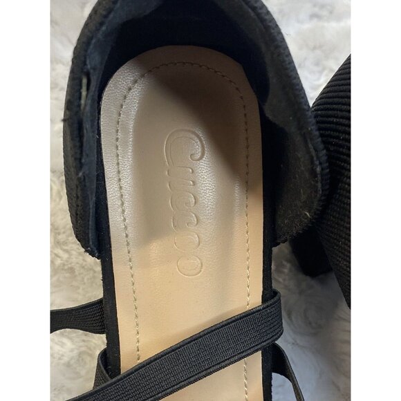 Cuccoo Sock Heels Pointed Toes Size 40 Black Stunning Block Heel Comfort Stretch - Picture 8 of 8